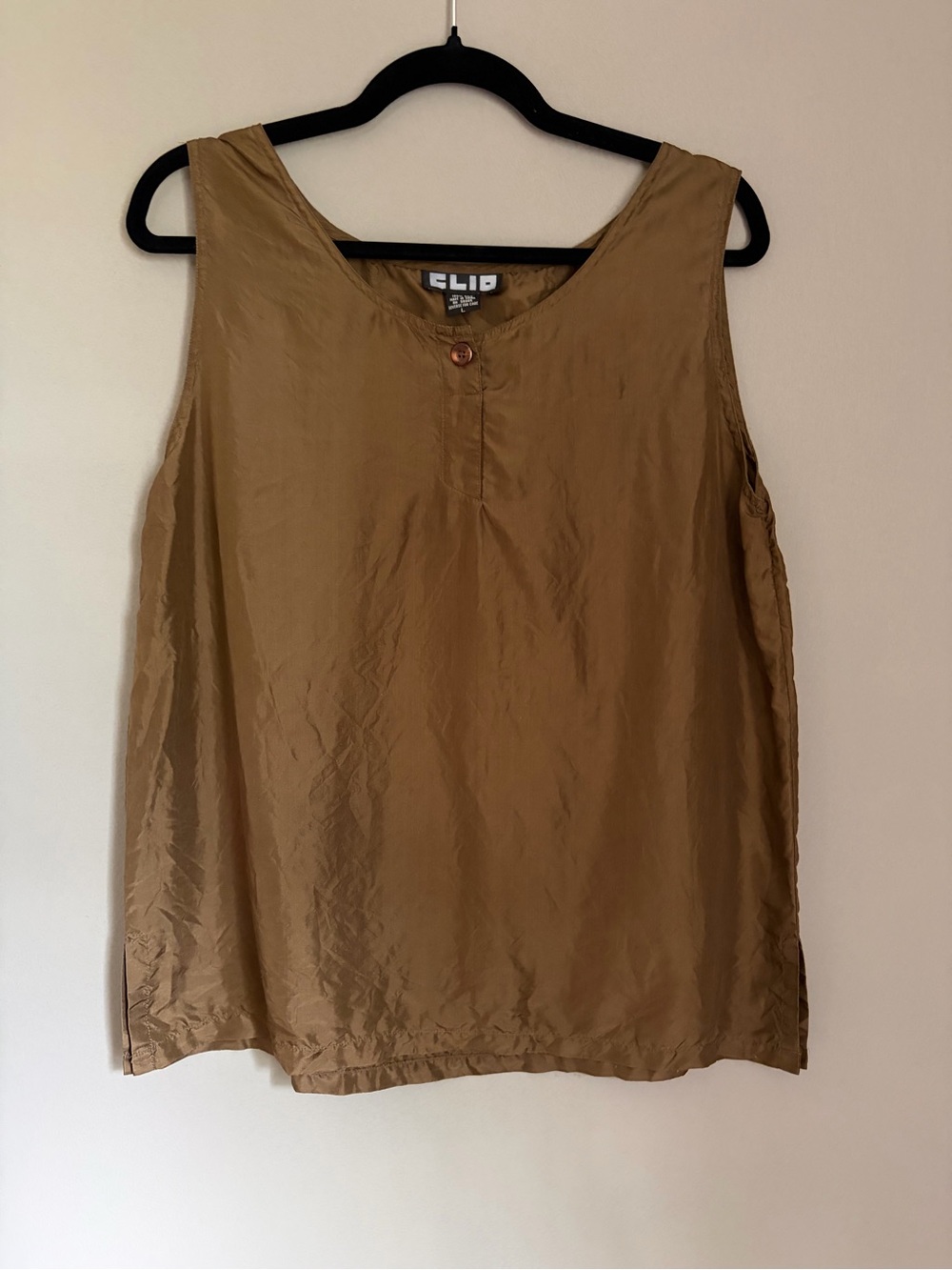 Elliot Brown Sleeveless Tank Top in Camel